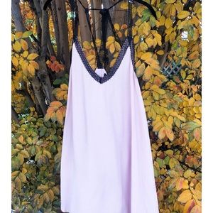 Pink and Black Dress